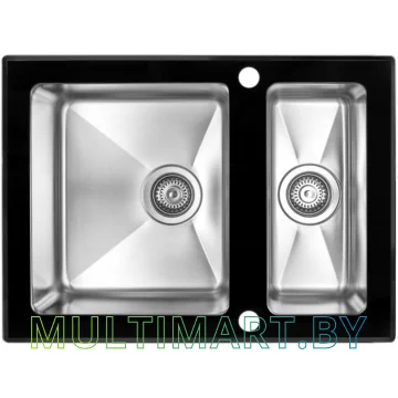 Кухонная мойка ZorG GS 6750-2 black картинка 2